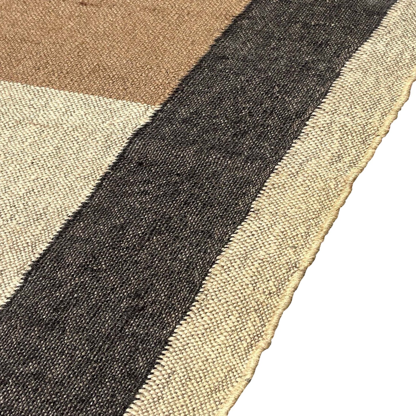Handwoven Wool Jute Dhurrie Rugs, Living Bed Room Carpet