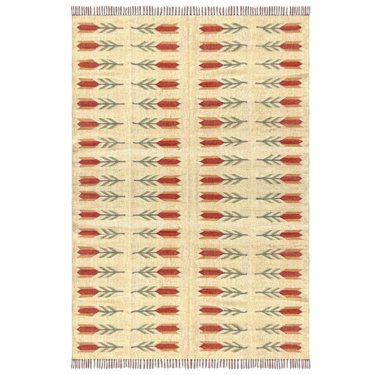 Handwoven Wool & Jute Dhurrie Rugs, Living Bed Room Carpet