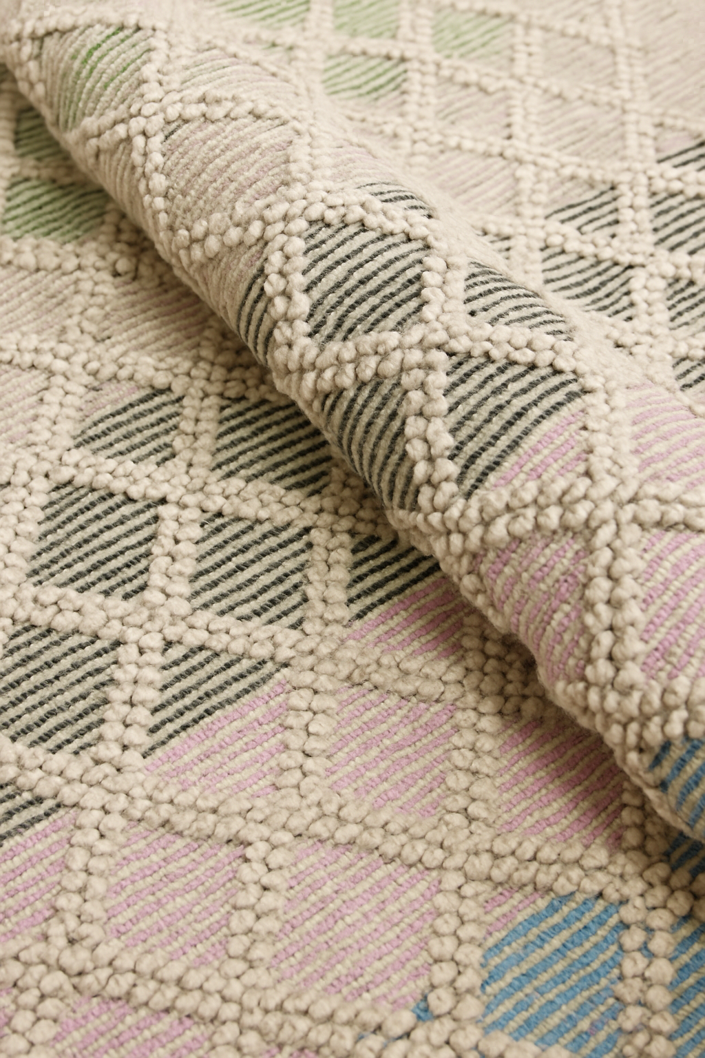 Handwoven Wool & Cotton Dhurrie Rug-4x6 ft