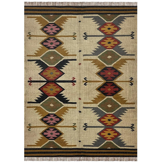 Vintage Wool & Jute Dhurrie Rugs, Kilim Carpets, And Boho Charm