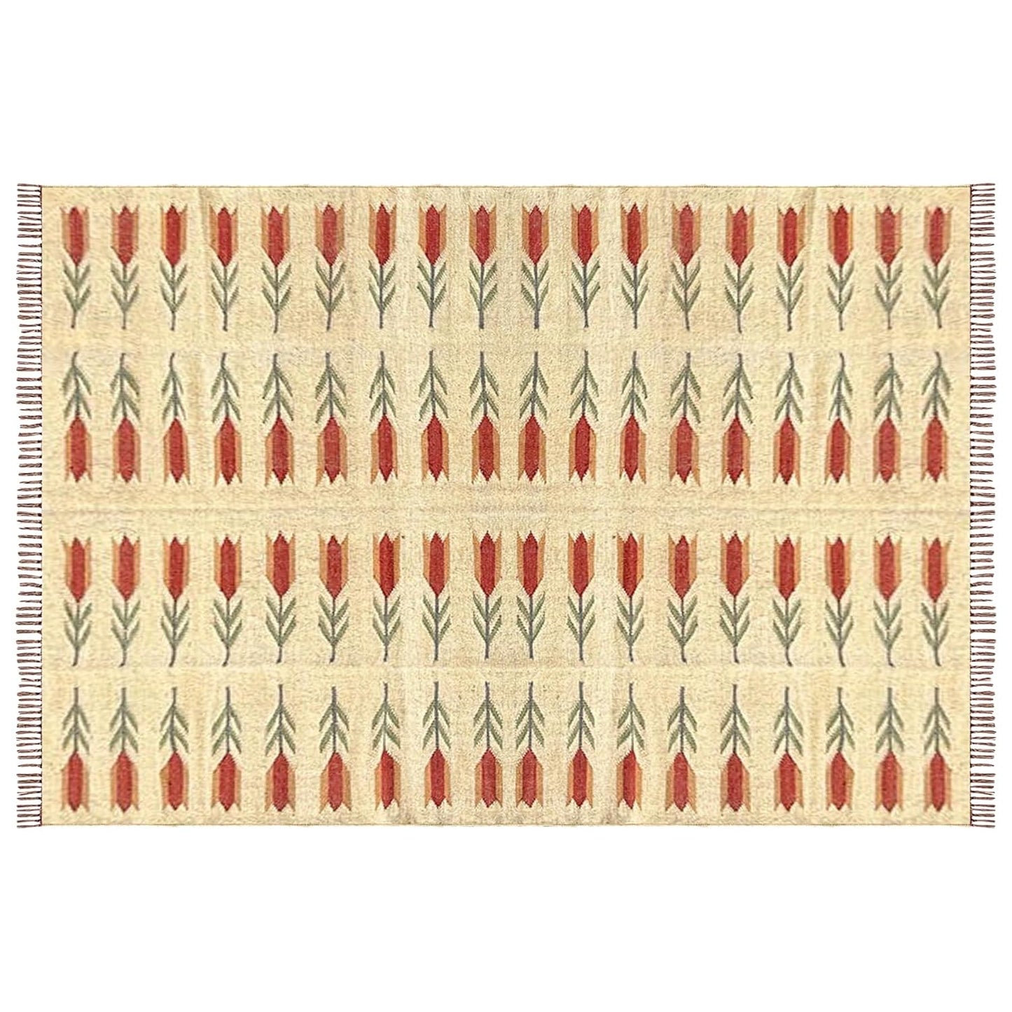 Handwoven Wool & Jute Dhurrie Rugs, Living Bed Room Carpet