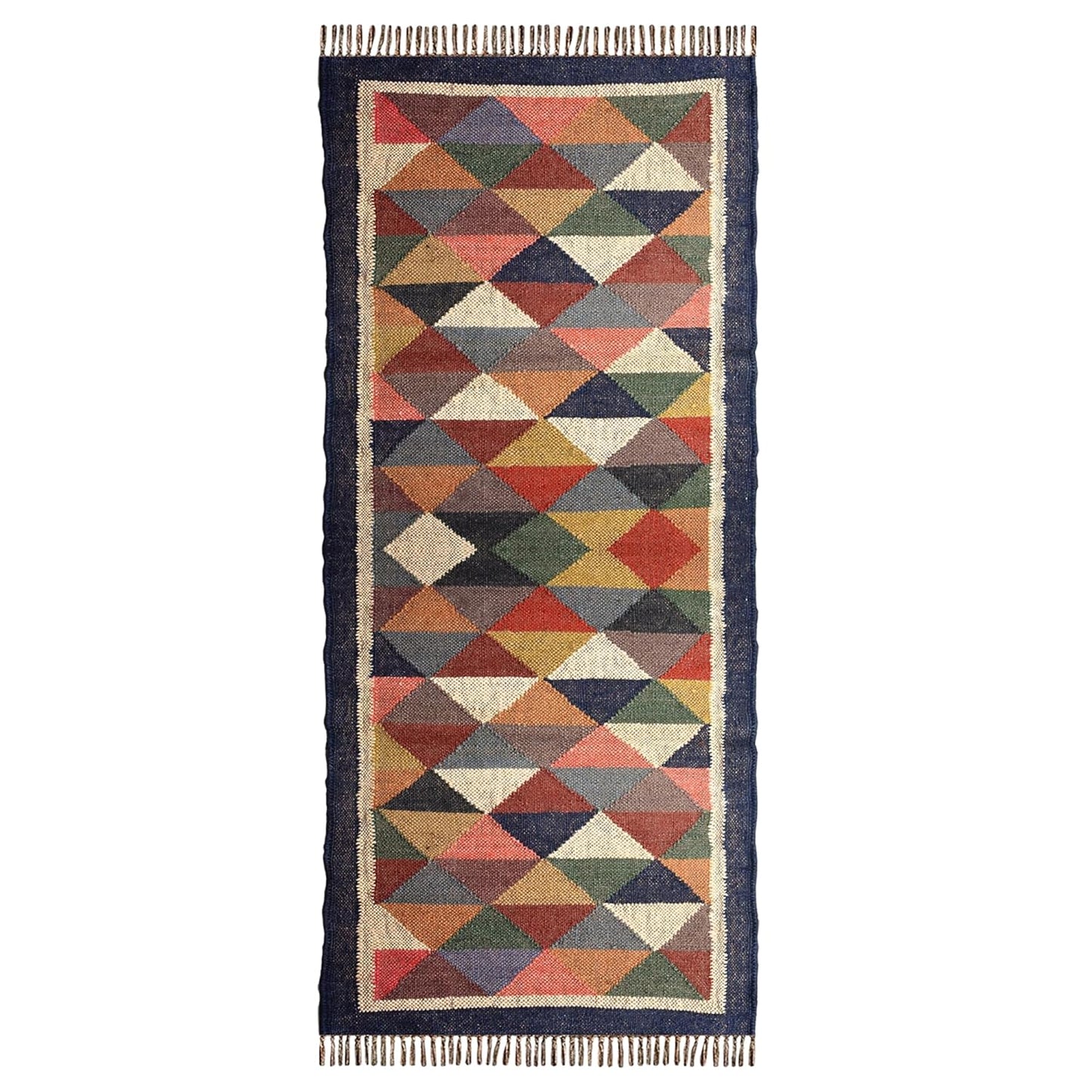 Handwoven Wool & Jute Dhurrie Rugs | Authentic Kilim Carpets