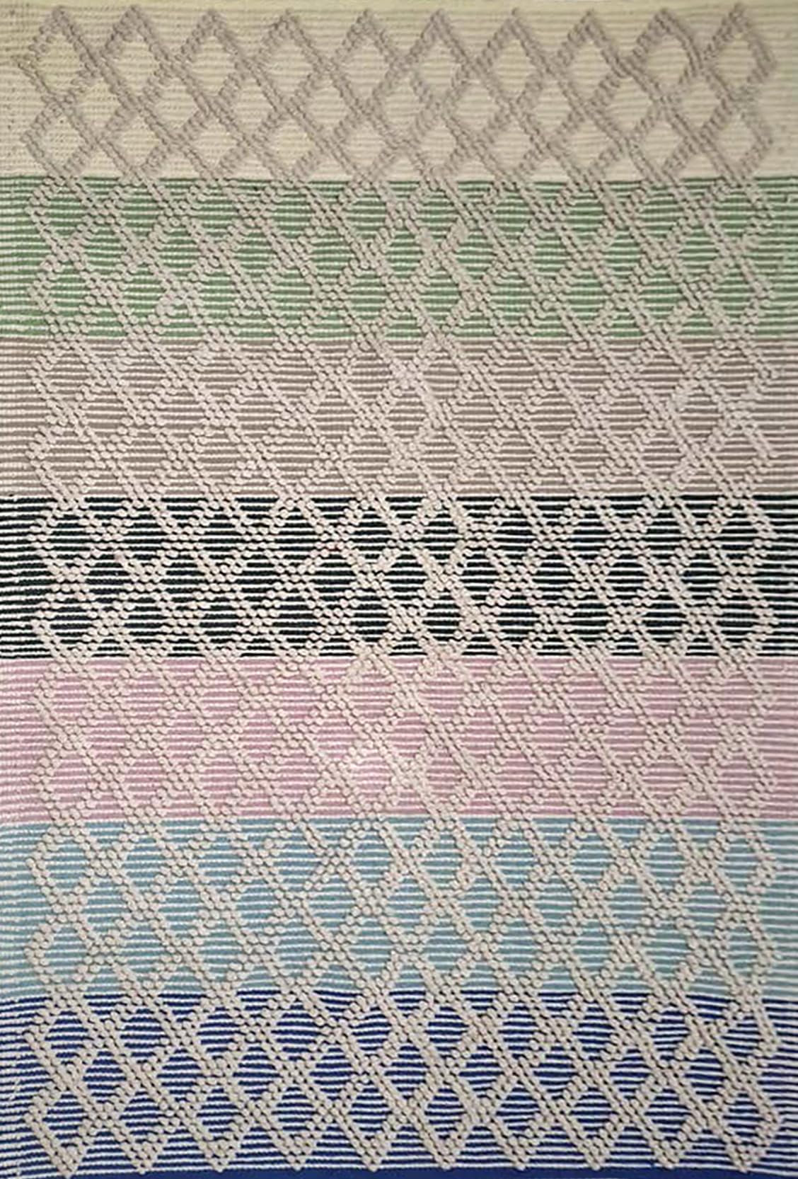 Handwoven Wool & Cotton Dhurrie Rug-4x6 ft