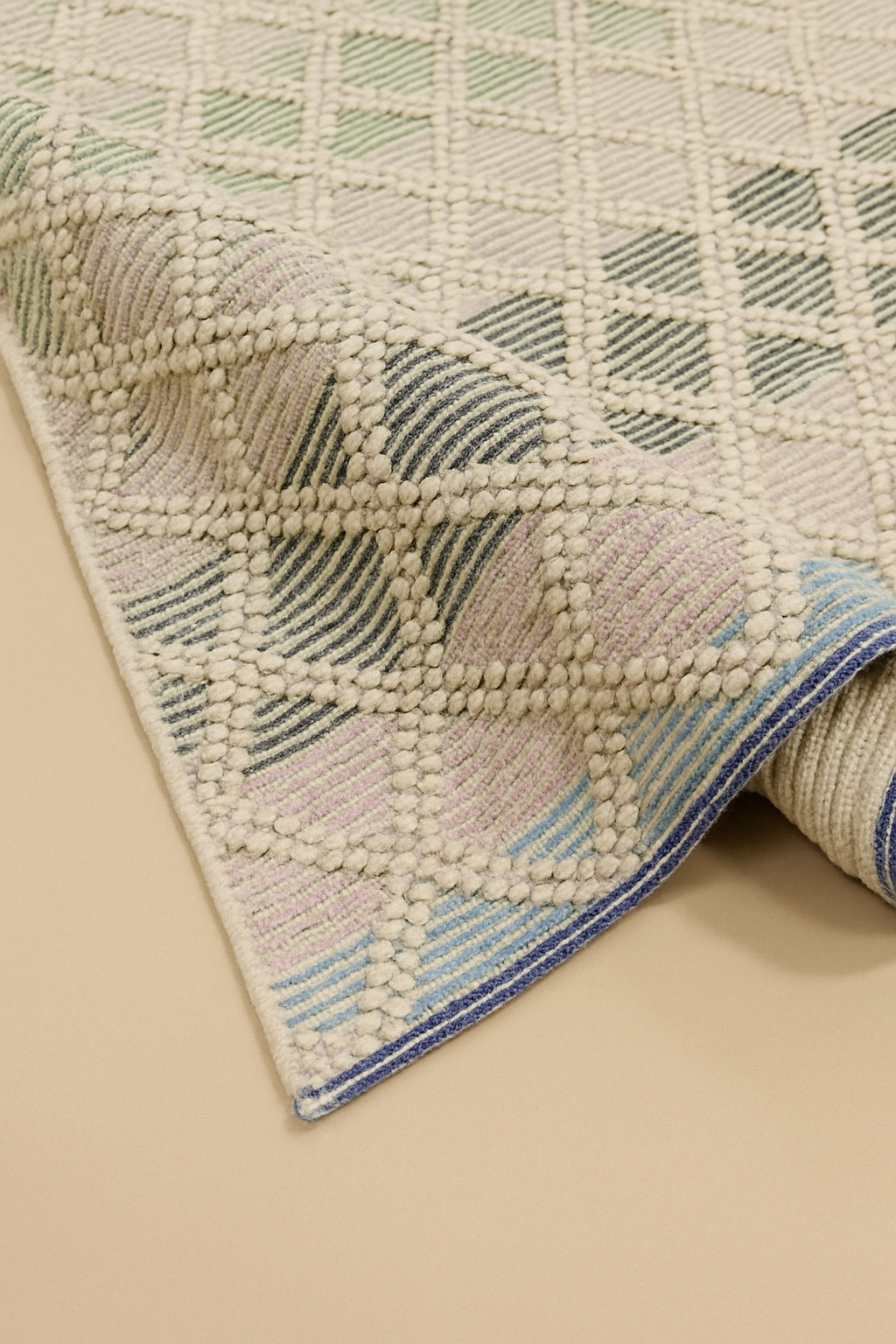 Handwoven Wool & Cotton Dhurrie Rug-4x6 ft