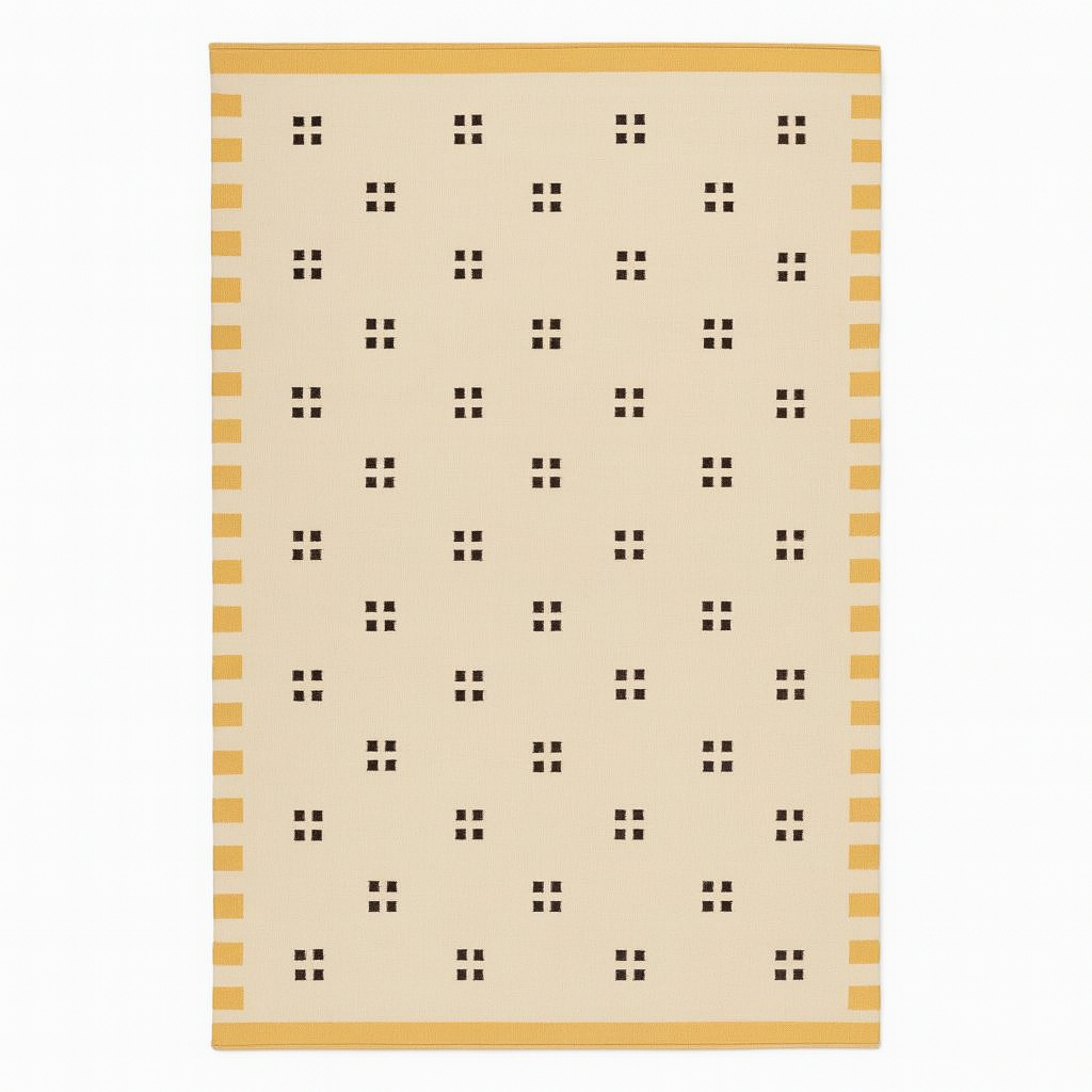 Crimson Loom Wool–Cotton Handwoven Dhurrie Rug