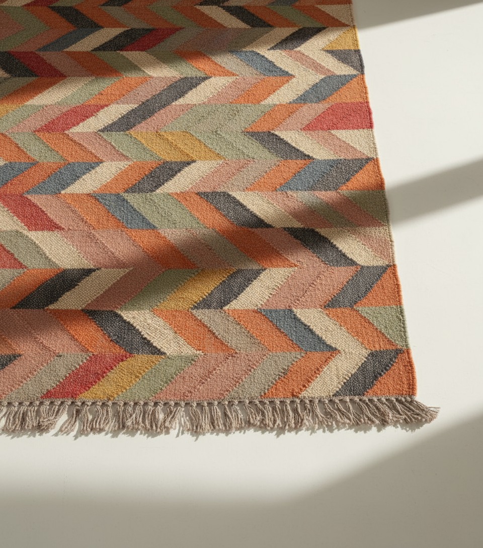 Flatweave Rug Mat Carpet for Home Decor Boho Kilim Dhurrie