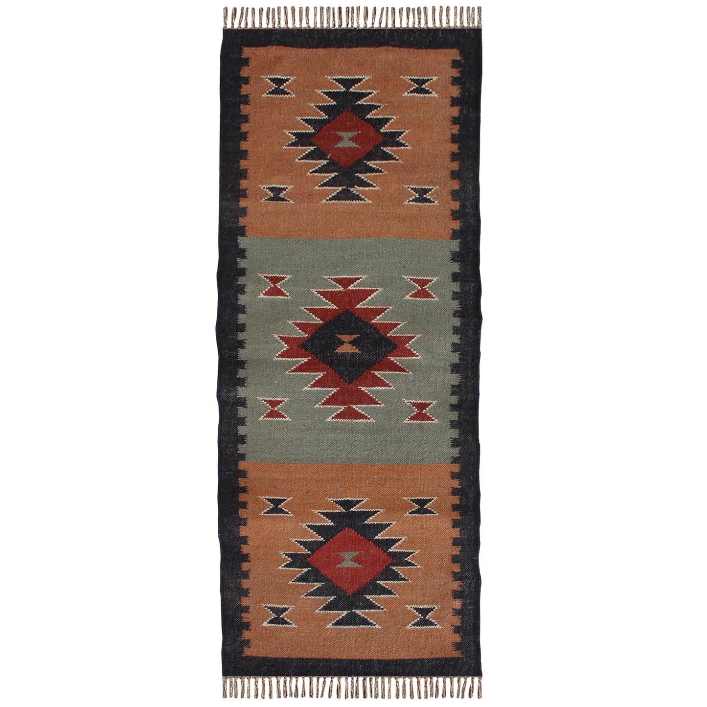 Boho Kilim Dhurrie Rug – Living Room/Bed Room Floor Mat