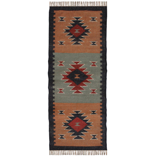 Boho Kilim Dhurrie Rug – Living Room/Bed Room Floor Mat