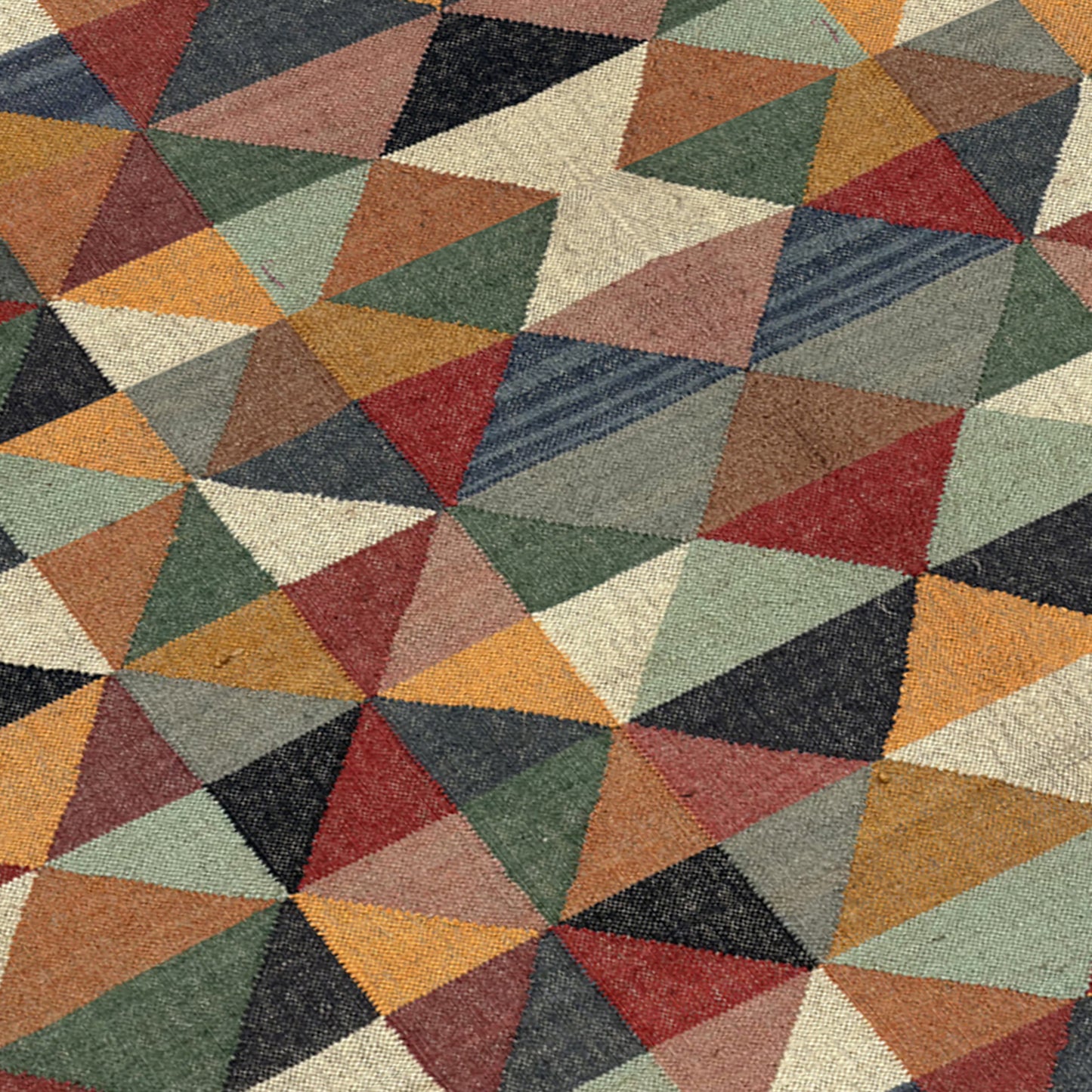 Artisan Wool Jute Kilim Modern Floor Rug